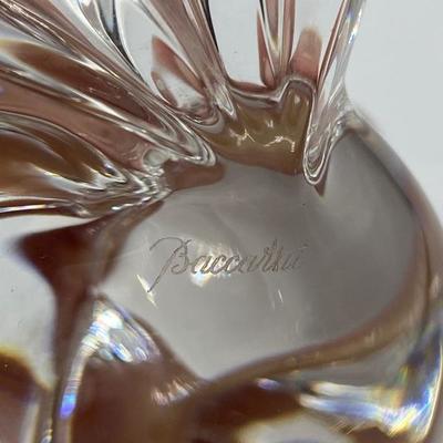 Baccarat France Crystal Doves Lovebirds