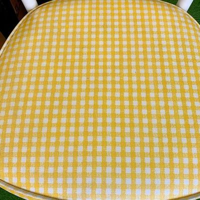 Pair of Vintage White Ice Cream Chairs