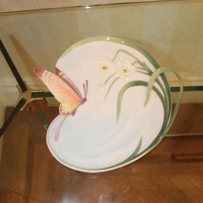 FRANZ Porcelain Butterfly Plate