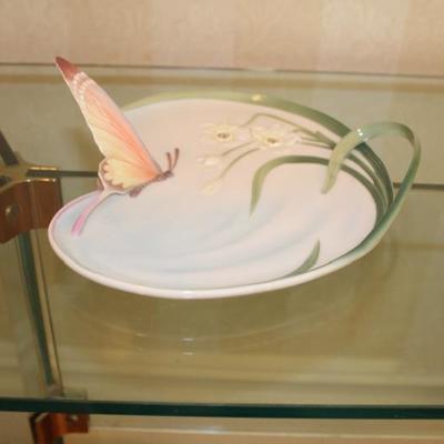 FRANZ Porcelain Butterfly Plate