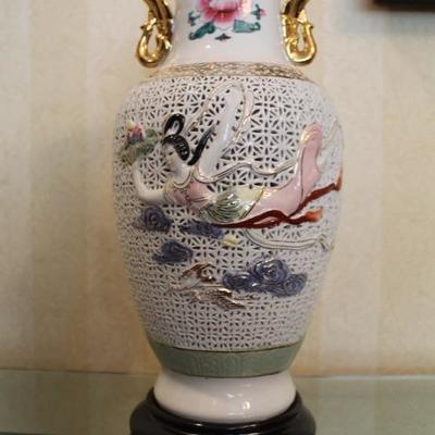 Vintage Asian Porcelain Large Vase