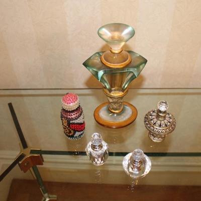 Collectible Collection Perfume Bottles including Fine Crystal
