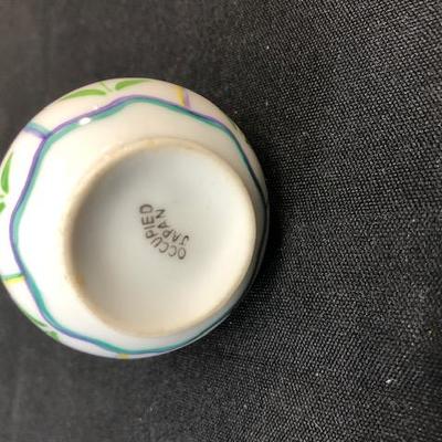 Vintage Colorful Flower Ceramic Miniature Vase Occupied Japan