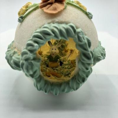 Vintage Diorama Easter Sugar Egg