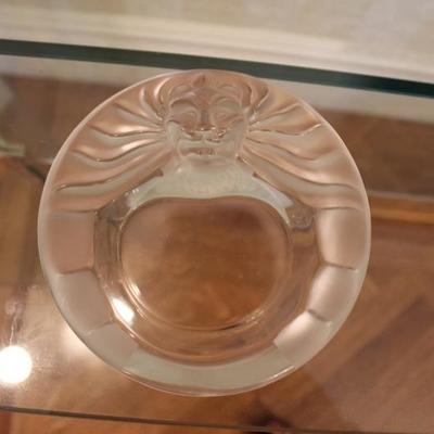 Lalique Crystal Candy Dish w/ Lion