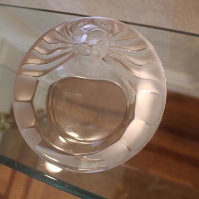 Lalique Crystal Candy Dish w/ Lion