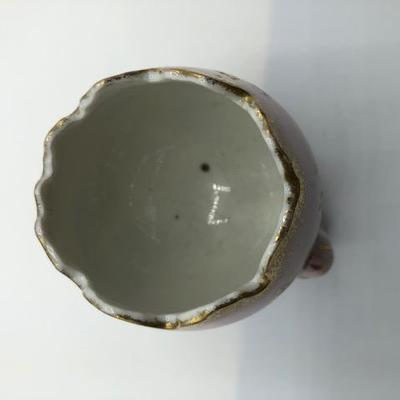 Lavender & Gold Egg Shaped Vase