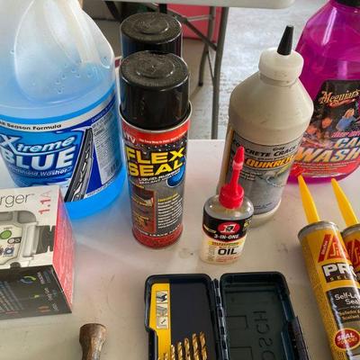 Lot # 569 Lot of Tools, Car Battery Charger, SOG Machete