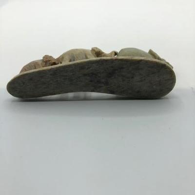 Carved Soapstone Elephant Trio
