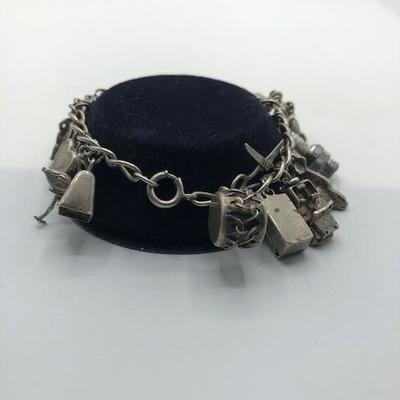Vintage Silver Charm Bracelet