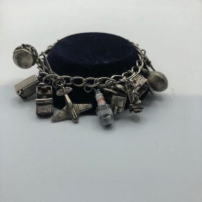 Vintage Silver Charm Bracelet