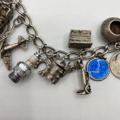 Vintage Silver Charm Bracelet