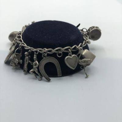 Vintage Silver Charm Bracelet