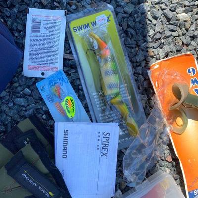 Lot # 577 Kunnan Shimano Fishing Rod with Lures, and Case 