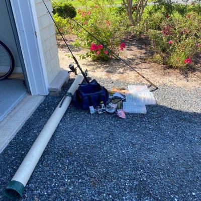 Lot # 577 Kunnan Shimano Fishing Rod with Lures, and Case 