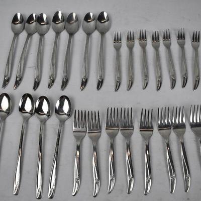 Rogers & Bro Stainless Flatware, 26 pc Spoons & Forks for dessert/appetizers