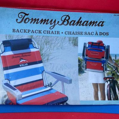 Lot # 578 Pair of Tommy Bahamas Backpack Chairs 