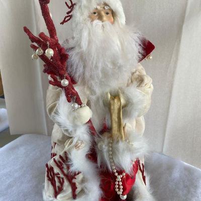 Lot # 594 Christmas Coral Santa 