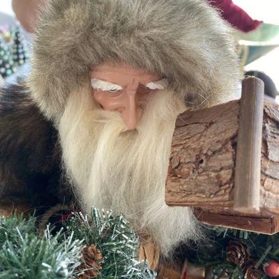Lot # 599 Christmas Santa on Black Bear 