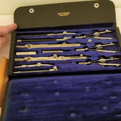 Lot #144  Vintage Drafting Set in Case