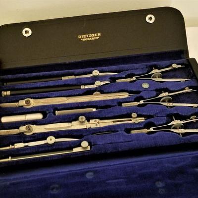 Lot #144  Vintage Drafting Set in Case