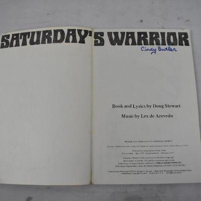 Saturday's Warrior Book & Lyrics, Vintage 1974