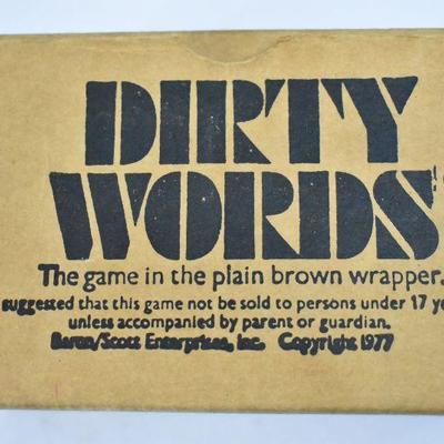 Dirty Words Game, Missing 1 Cube