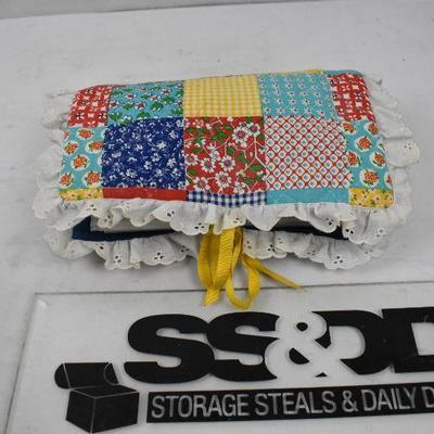Quilted "Book" of Cross Stitching Thread
