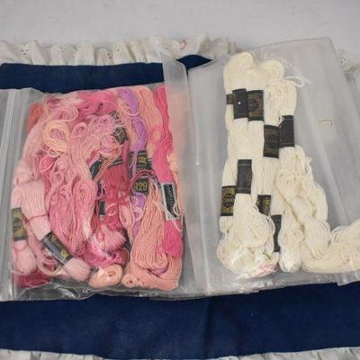 Quilted "Book" of Cross Stitching Thread