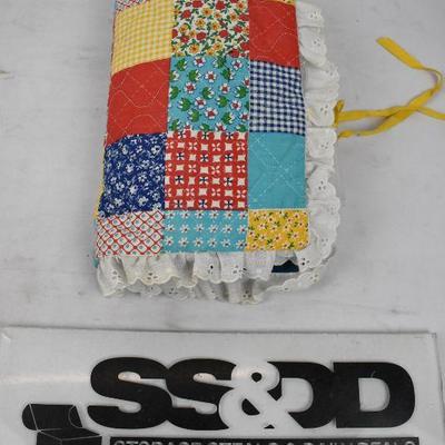 Quilted "Book" of Cross Stitching Thread