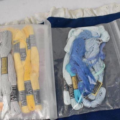 Quilted "Book" of Cross Stitching Thread