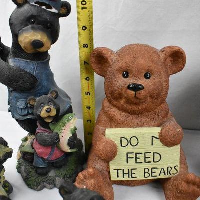 19 Bear Figurines & Decor. 4 small ones are dated "2004"