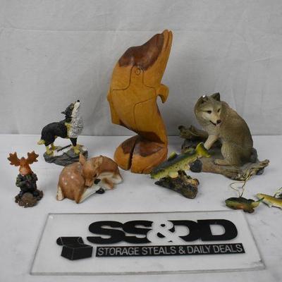 8 pc WIldlife/Animal Figurines Decor