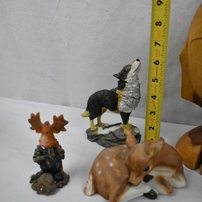 8 pc WIldlife/Animal Figurines Decor