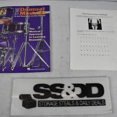 Drum Set Learning Book Missing CD and Drums Printouts