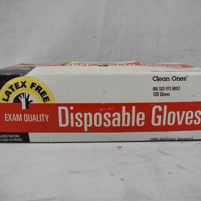 Mostly Full Box of Exam Quality Disposable Gloves