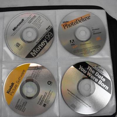 Black CD/DVD Organizer Bin, Includes 52 Discs Kids/Religious. Holds 200 discs