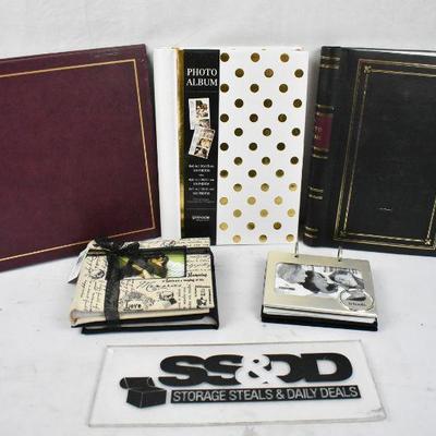 6 pc Photo Albums (3 are new)