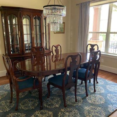 Splendid Queen Anne Style Solid Cherry Dining Set Oval 60