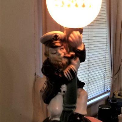 Lot #158  Vintage Bar Lamp - Drunk on Lamp Post