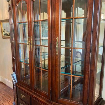 Canted Glass Door China Cabinet