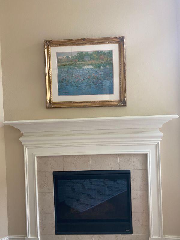Vivian Hollan Swain Signed #5 or 950 Limited Edition Print "Dawn at  Brookshire" with Golden Frame | EstateSales.org