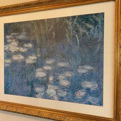 Gilded Framed Impressionist Water Lilies Print - 32