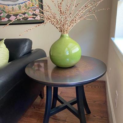 Large Copper-Top Crate&Barrel Side Table