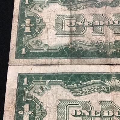 Lot of 3 1928 $1 One Dollar Bill - Funny Back  