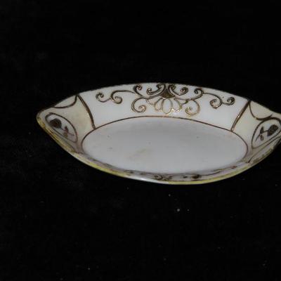 Nippon Hand Painted Salt Dish