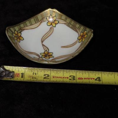 Nippon Hand Painted Salt Dish Floral