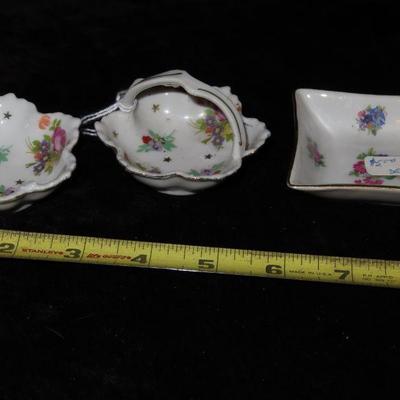 Vintage hand painted mini dishes