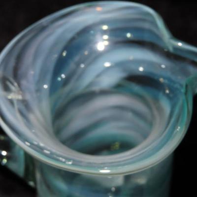 Slag glass creamer