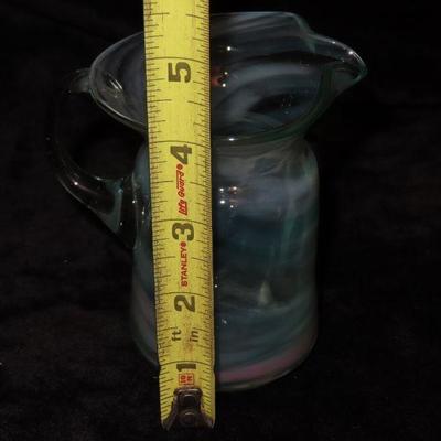 Slag glass creamer